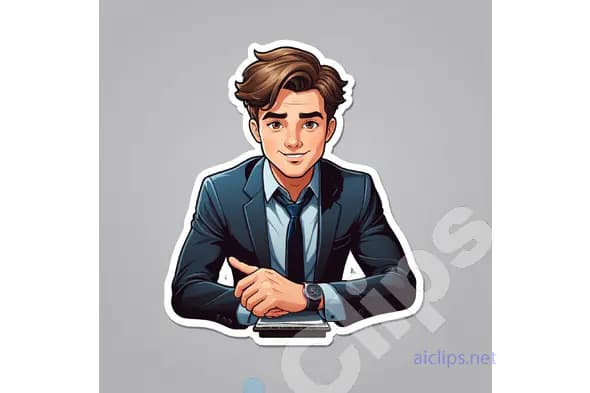 Professional Businessman Sticker