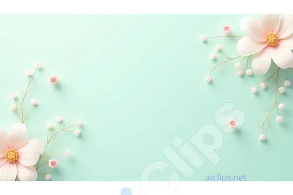 Pastel Floral Border Background