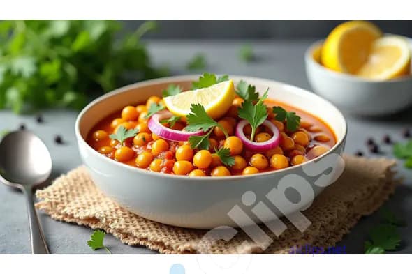 Spiced Chickpea Stew with Lemon and Fresh Herbs