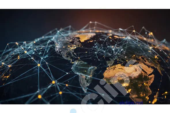 Global Communication Network - Digital Connectivity Concept