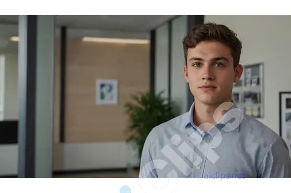 Professional Young Man in Office