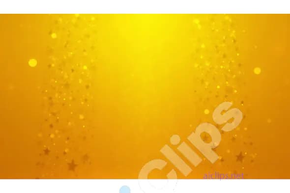 Golden Starry Background with Bokeh Effect