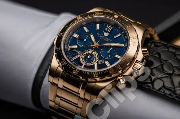 Luxury Gold Chronograph Watch