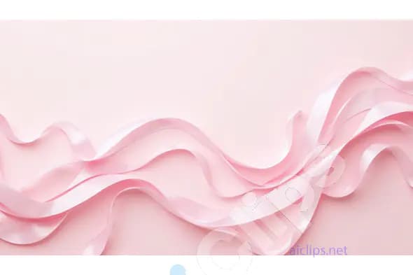 Elegant Pink Ribbon Background