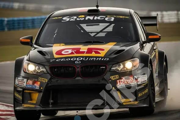 Black and Yellow Race Car