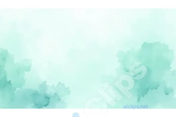 Watercolor Mint Green Abstract Background