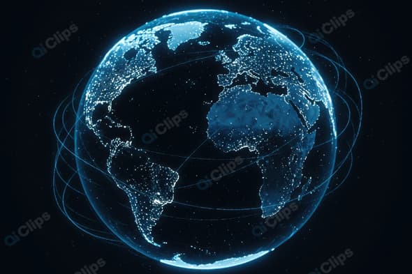 Connected Global Network Visualization of Earth