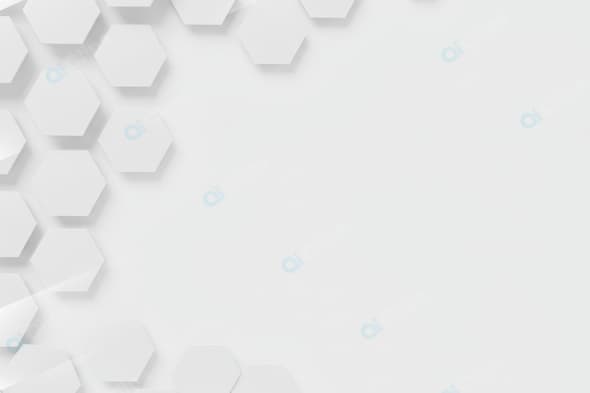 White Hexagonal Pattern on Minimalistic Background