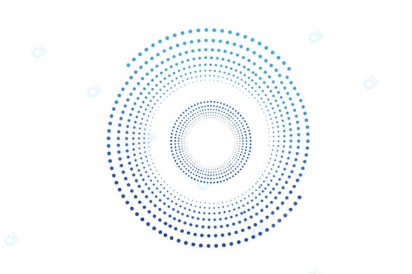 Geometric Blue Dot Pattern Background Design