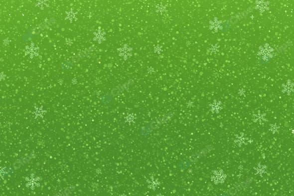 Green Snowflake Background Pattern