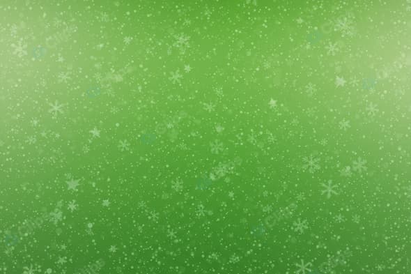 Green Snowflake Pattern Background