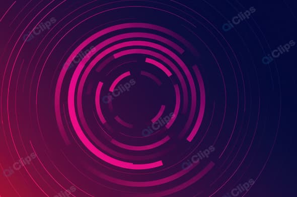 Futuristic Pink Circles on Gradient Background