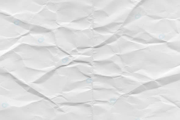 Wrinkled White Paper Texture Background