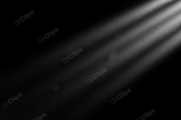 Spotlight Beam in Dark Room with Dust Particles