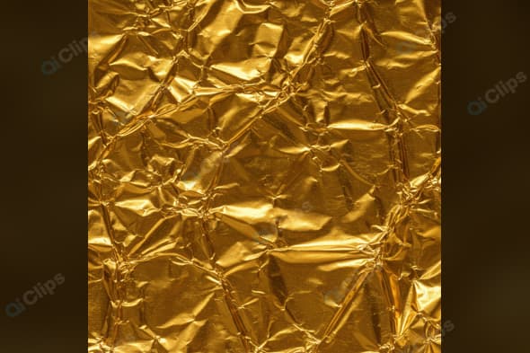 Gold Foil Texture Wrinkled Background