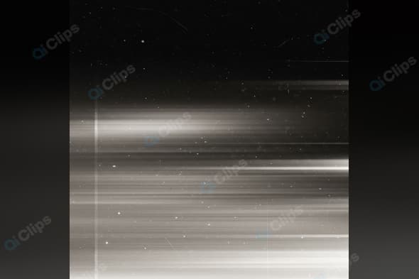 Digital Glitch Effect with Horizontal Lines and Space Particles
