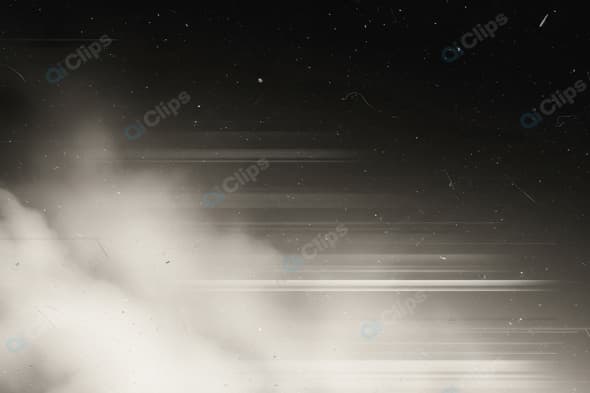 Retro Dust and Light Streaks in Black and White Abstract