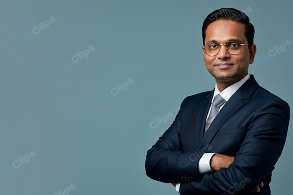 Business Professional in Suit with Confident Smile