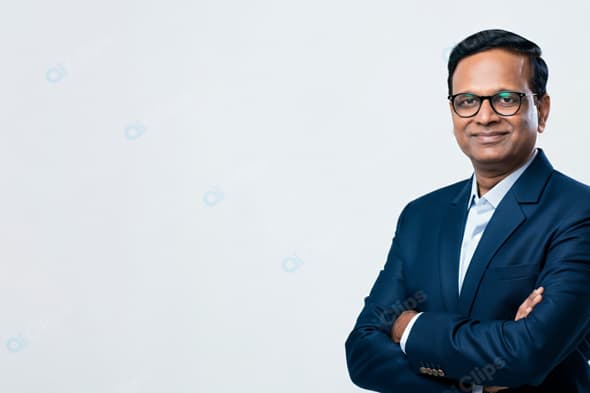 Business Professional in Formal Attire with Glasses
