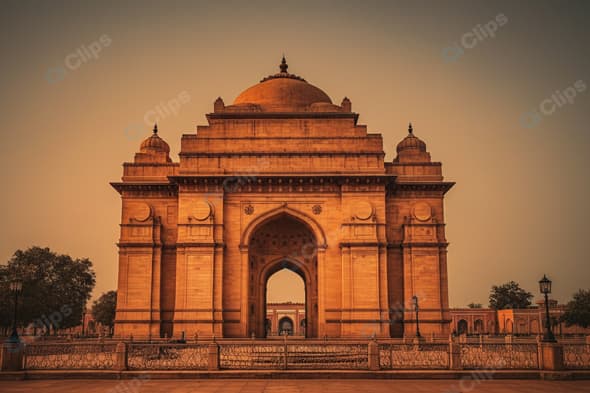 Majestic Historical Monument at Sunset