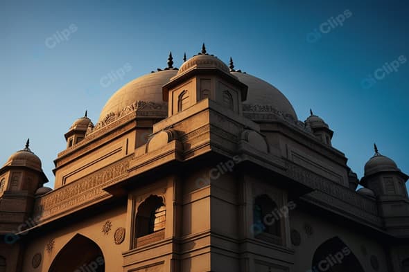 Majestic Indian Architecture at Sunrise