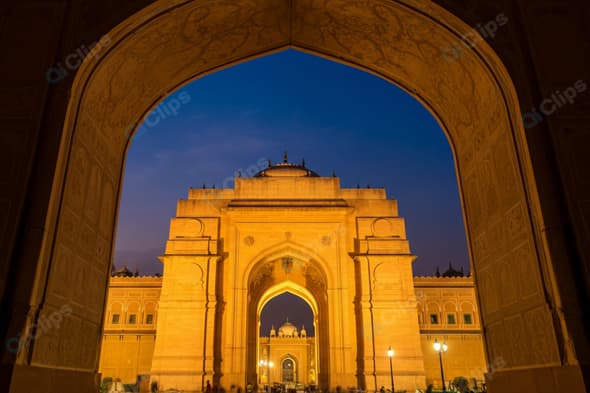 Evening View of Historic Indian Gateway