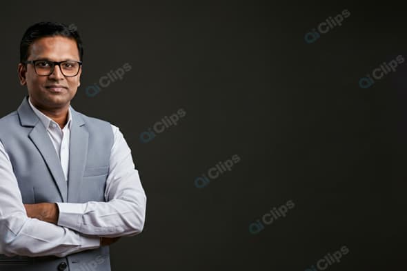 Professional Businessman in Formal Attire with Confident Pose