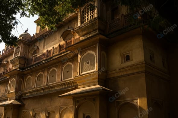 Historic Indian Palace in Afternoon Light