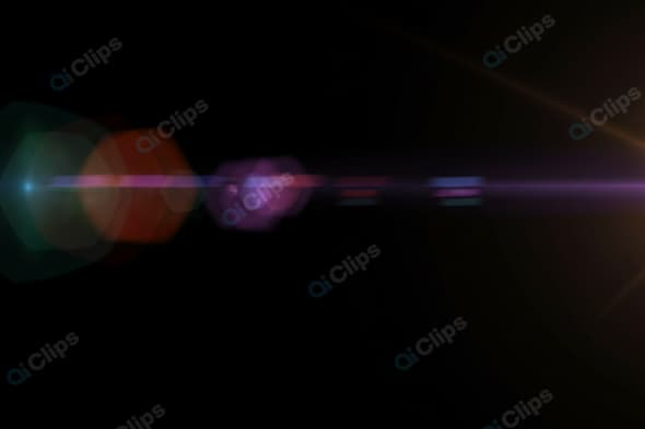 Bright Lens Flare Effect on Dark Background