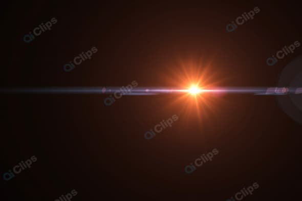 Vivid Lens Flare on a Dark Background
