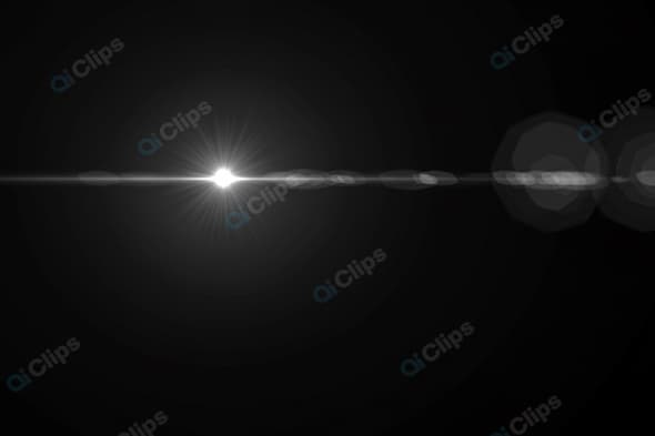 Glowing Lens Flare on a Dark Background
