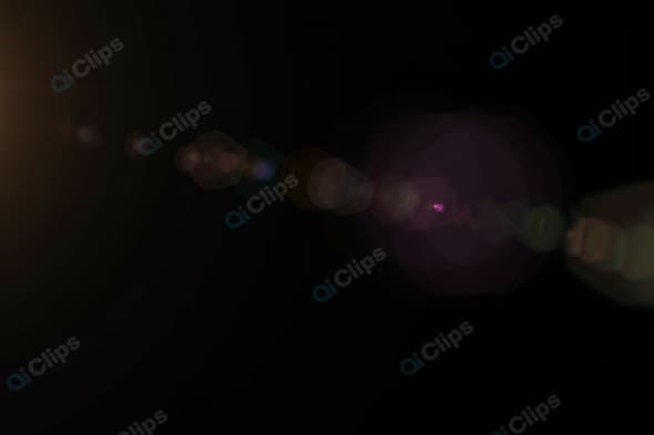 Abstract Lens Flare Effect with Dynamic Light Burst
