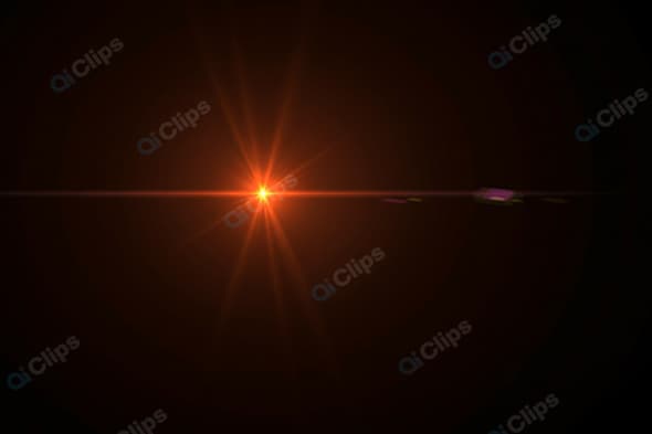 Lens Flare Effect on Dark Background in Digital Art