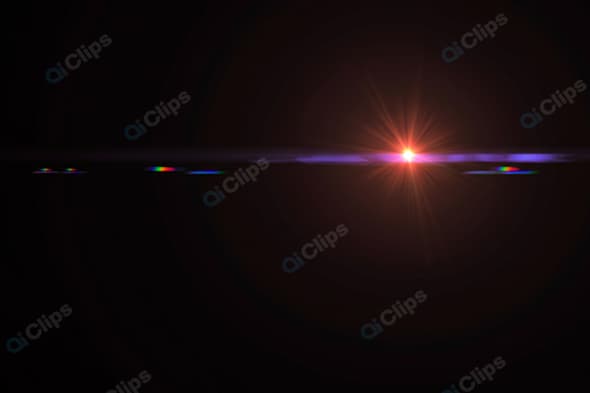 Lens Flare Effect with Glowing Light Burst