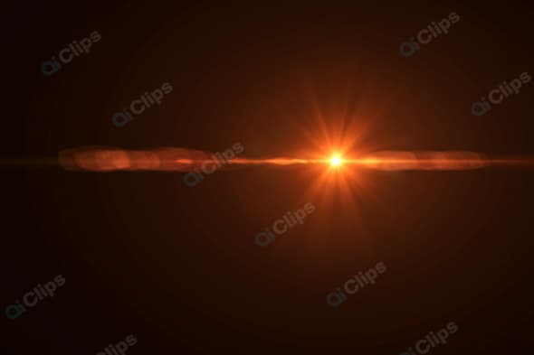 Bright Lens Flare Effect on a Dark Background
