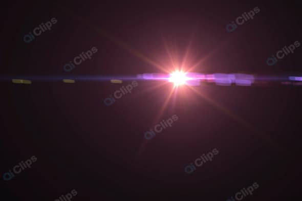 Lens Flare Effect with Bright Light Burst