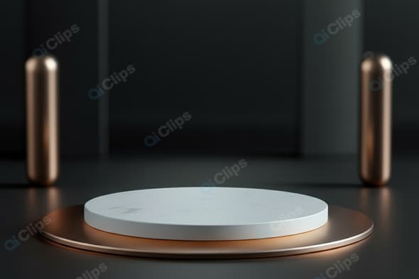 Minimalist Product Display on Modern Pedestal
