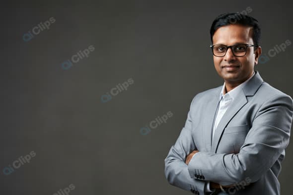 Professional Man in Business Suit with Confidence