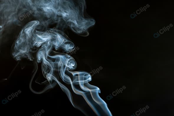 Smoke Swirls on Dark Background