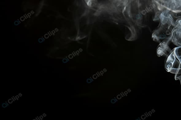 Smoke Swirl on Black Background