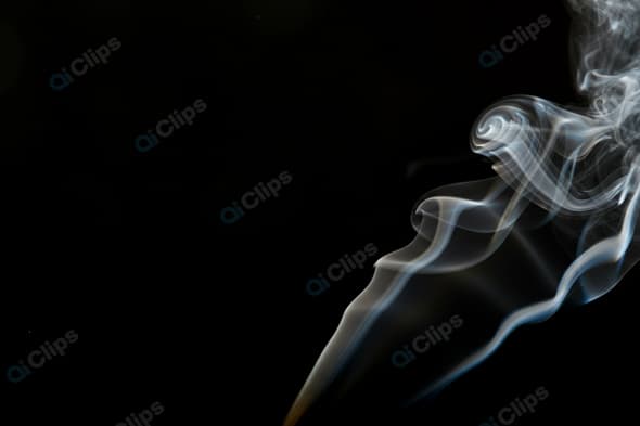 Mystical Smoke Patterns on a Black Background
