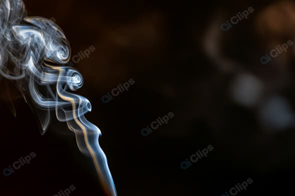 Mystical Swirling Smoke on Dark Background