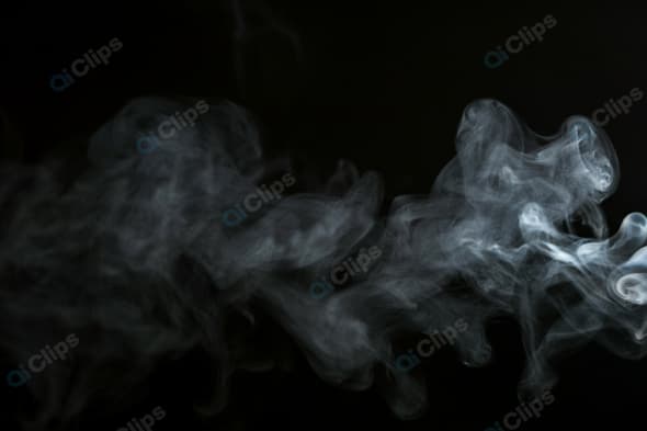 Smoke Wisps on Black Background