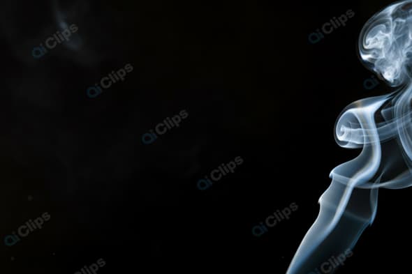 Elegant Smoke Swirls on a Black Background