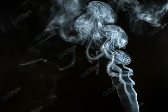 Swirling Smoke on Dark Background