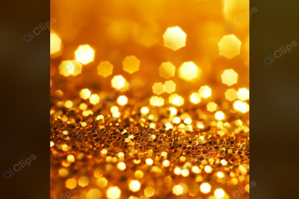 Golden Bokeh Light Background