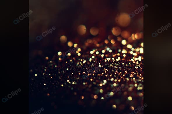 Glittering Abstract Bokeh Lights in Dark Ambiance