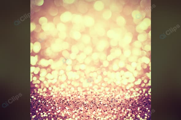 Golden Bokeh Abstract Background with Glittery Surface