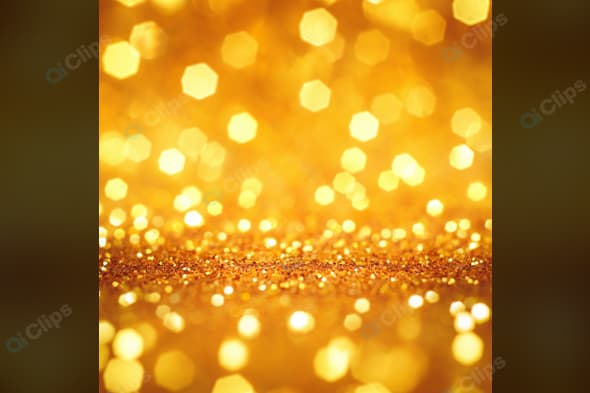Golden Bokeh Glitter Abstract Background