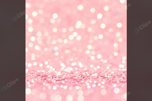 Pink Glittery Bokeh Background with Sparkles